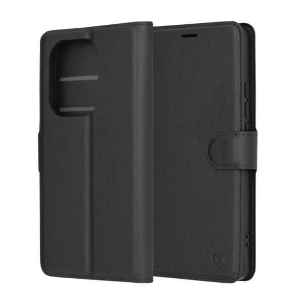 Techsuit Leather Folio Μαύρη (Xiaomi Redmi Note 13 Pro 4G / Poco M6 Pro 4G)