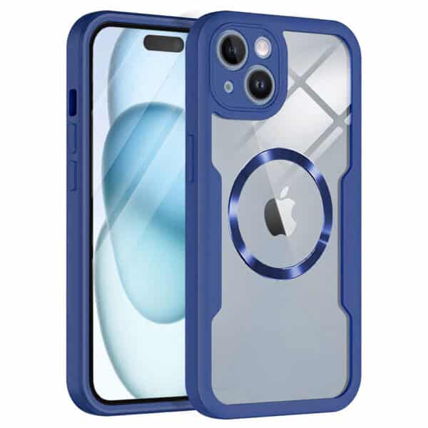 Techsuit ColorVerse 360 MagSafe Series + Προστατευτικό Οθόνης - Μπλε (iPhone 15 Plus)