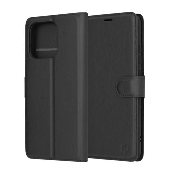 Techsuit Leather Folio Θήκη Πορτοφόλι από Δερματίνη με Stand Μαύρη (Xiaomi Redmi 13C 4G / 13C 5G / Poco M6 5G / C65)