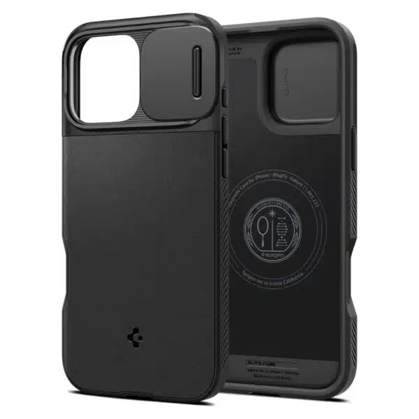 Spigen Optik Armor MagFit Ανθεκτικό Πλαστικό 2mm Μαύρη Ματ (iPhone 16 Pro) ACS08149