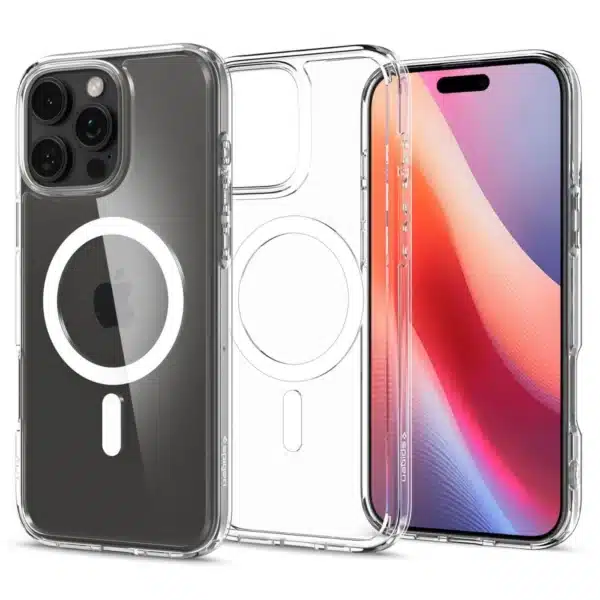 Spigen Ultra Hybrid MagFit Ανθεκτικό Πλαστικό Διάφανη/Λευκή (iPhone 16 Pro Max) ACS07998