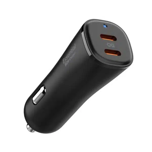 Spigen Φορτιστής Αυτοκινήτου Μαύρος με Θύρες: 2xType-C