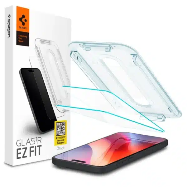 Spigen GLAS.tR EZ Fit Sensor Protected Tempered Glass 2τμχ (iPhone 16 Pro Max) AGL07907