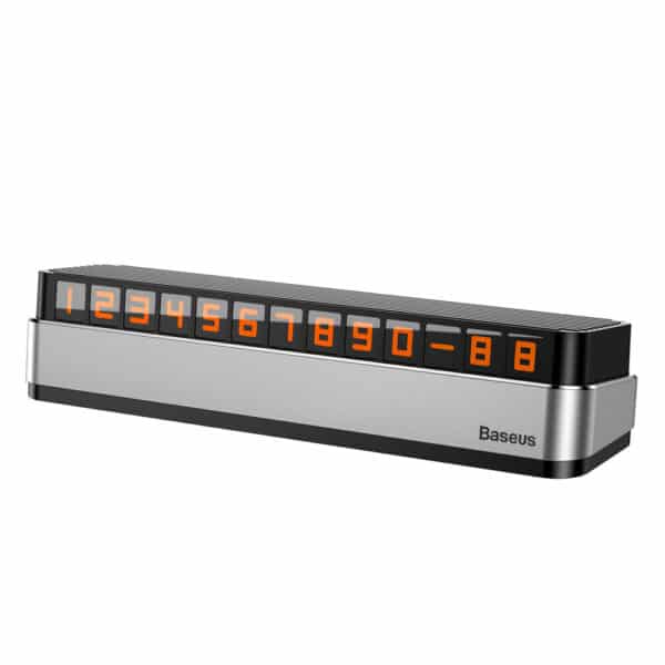 Baseus - Parking Number Moonlight Box Series (ACNUM-B0S) - for Dashboard - Ασημί