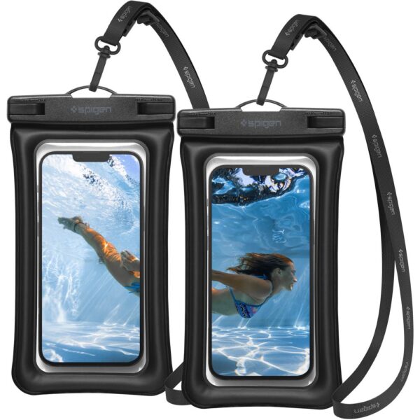 Spigen - (2 pack) Αδιάβροχη Θήκη (A610) - IPX8, για Phone, max 6.9" - Μαύρο