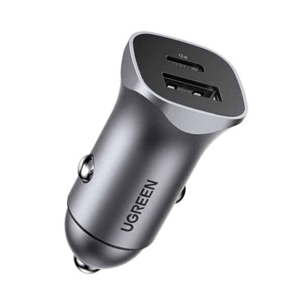 Ugreen - Φορτιστής Αυτοκινήτου (30780) - 2xUSB-A, 24W, 4.8A - Space Γκρί