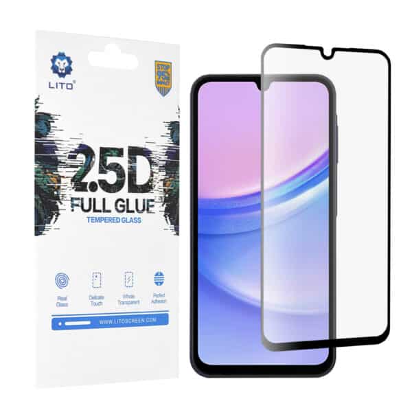Lito - 2.5D FullGlue Glass - Samsung Galaxy A15 4G / A15 5G / M15 - Μαύρο