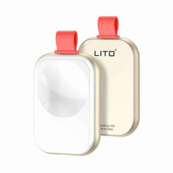 Lito - Ασύρματος Φορτιστής Magsafe (LC03) - για Apple Watch, with Keyring, Charge On the Go, 3.5W, 1A - Λευκό