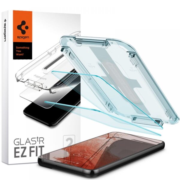 Spigen - Glas.tR EZ-FIT (2 pack) - Samsung Galaxy S22 Plus - Διάφανο