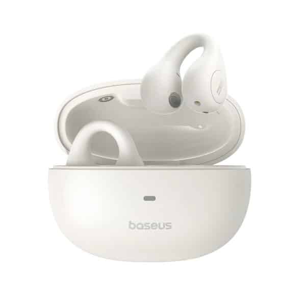 Baseus - Ασύρματα Earbuds AirGo AS01 (A00069101223-00) - για Sports, Bluetooth 5.3, Noise Reduction, 2-Mic ENC - Λευκό