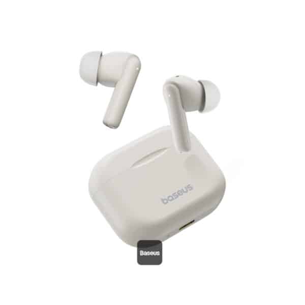 Baseus - Ασύρματα Earbuds Bowie E17 (A00072200223-Z1) - Bluetooth 5.3, True Ασύρματα, Dual-Mic ENC, με Lanyard - Λευκό