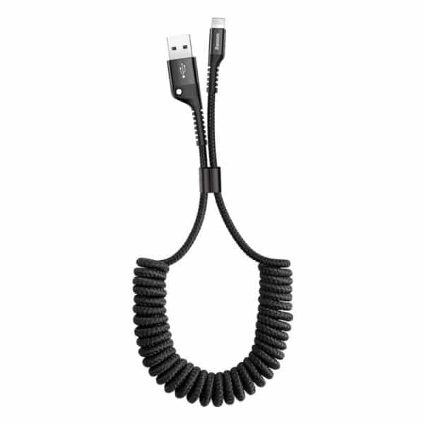 Baseus - Data Cable Fish Eye (CALSR-01) - USB to Lightning, 1m, 2A - Μαύρο