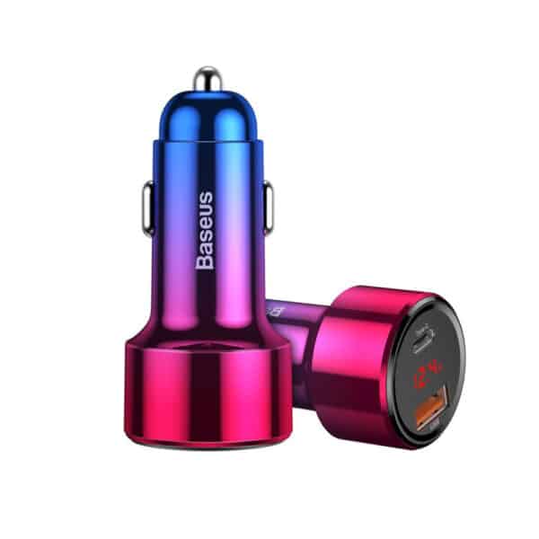 Baseus - Φορτιστής Αυτοκινήτου Magic Series (CCMLC20C-09) - Fast Charging, 45W, USB, Type-C - Multicolor