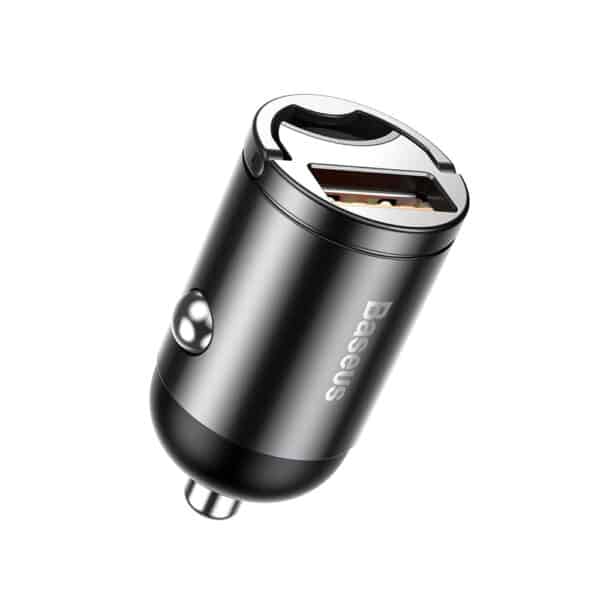 Baseus - Φορτιστής Αυτοκινήτου Tiny Star Mini (C00035000817-Z1/VCHX-A0G) - Quick Charge 3.0, 30W, USB - Space Γκρί