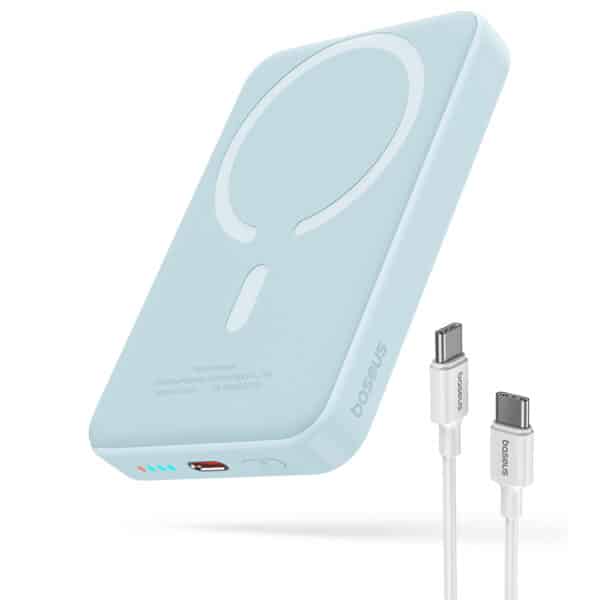 Baseus - Power Bank Mini Air (P10059001313-00) - Type-C, MagSafe Charging, 20W, 10000mAh, with Cable Type-C, 30cm - Μπλε