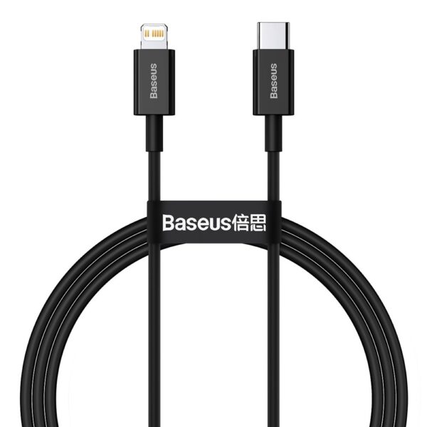 Baseus - Data Cable Superior Series (CATLYS-A01) - Type-C to Lightning PD, 20W, 1m - Μαύρο