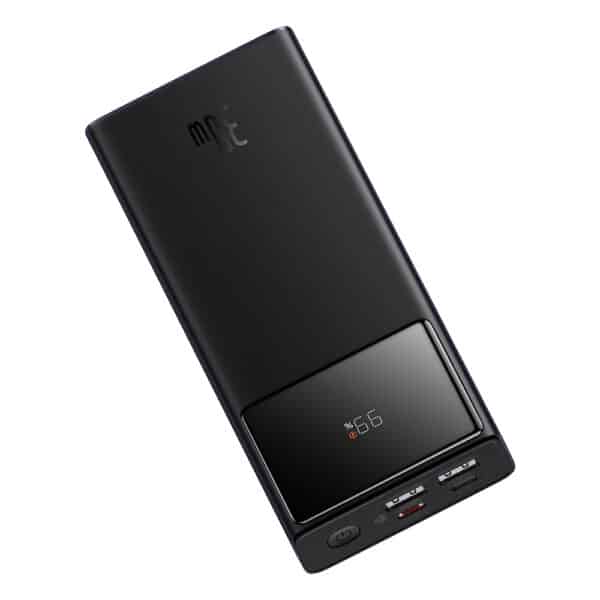 Baseus - Power Bank Star-Lord (P10022904113-00) - 2x USB, Type-C, Micro-USB, 30W, 20000mAh, Cable Type-C, 3A, 30cm - Μαύρο