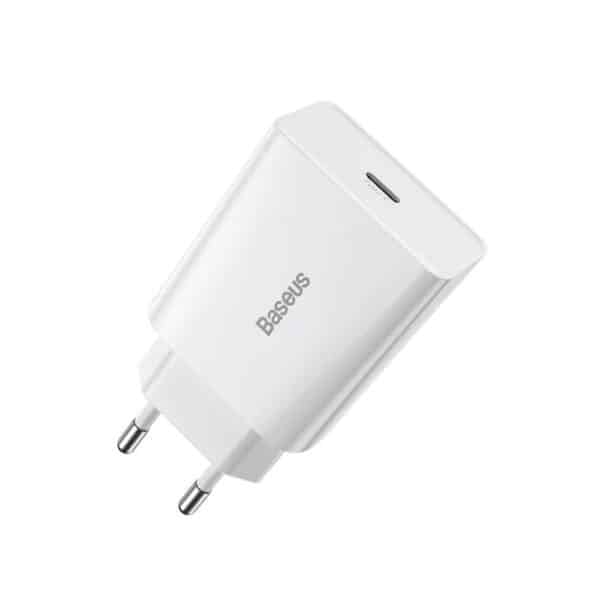Baseus - Φορτιστής Speed Mini (CCFS-SN02) - Quick Charger, Type-C, 20W - Λευκό