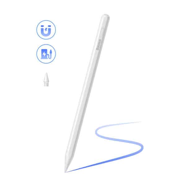 Baseus - Stylus Pen Smooth Writing 2 Series (SXBC080102) - Dual Charging, Active Version Wireless - Moon Λευκό