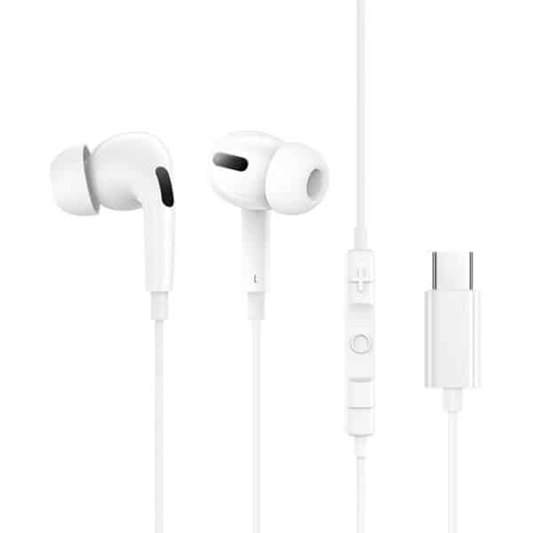 Baseus - Ενσύρματα Ακουστικά Encok CZ18 (A00170100213-Z1) - Type-C, 20Hz-20kHz - Moon Λευκό