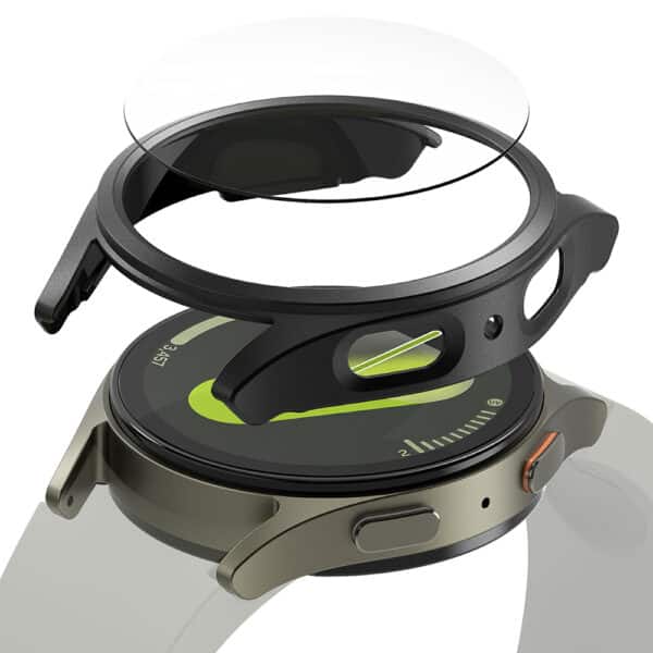 Ringke - Πλαστική Θήκη Slim + Screen Protector - Samsung Galaxy Watch7 44mm - Titanium Μαύρο