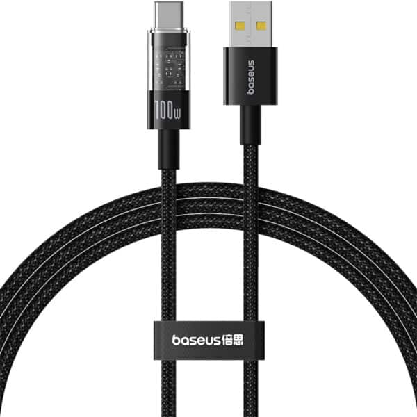 Baseus - Data Cable Gem (P10373002111-00) - USB to Type-C, Super Fast Charging 100W, 1m - Cluster Μαύρο
