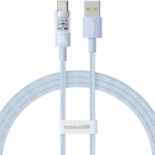 Baseus - Data Cable Gem (P10373002311-00) - USB to Type-C, Super Fast Charging 100W, 1m - Galaxy Μπλε