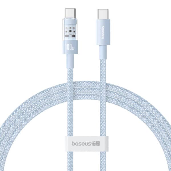 Baseus - Data Cable Gem (P10373000311-01) - Type-C to Type-C, Super Fast Charging 100W, 2m - Galaxy Μπλε
