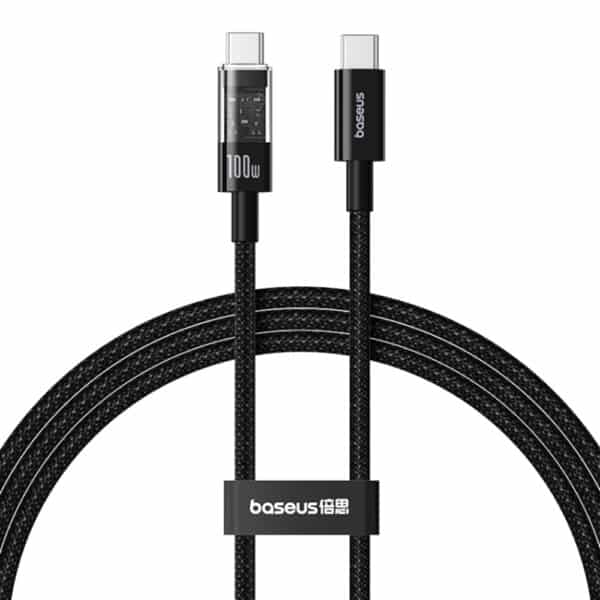 Baseus - Data Cable Gem (P10373000111-01) - Type-C to Type-C, Super Fast Charging 100W, 2m - Cluster Μαύρο