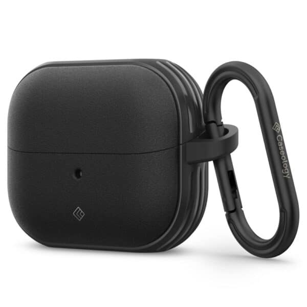 Spigen - Caseology Vault Θήκη Σιλικόνης - για Samsung Galaxy Buds 3 / 3 Pro, Air Space Technology, Aluminum Holder - Μαύρο