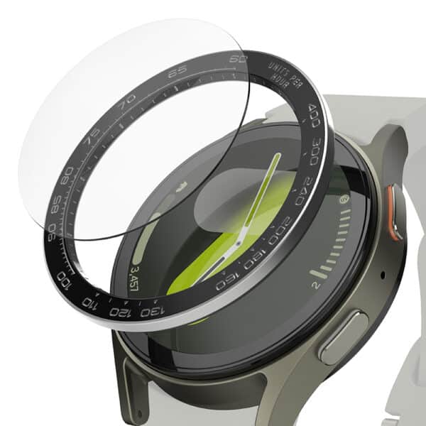 Ringke - Premium Bezel Styling - Προστατευτικό Οθόνης Προστατευτικό Οθόνης Samsung Galaxy Watch7 40mm - Μαύρο Pattern1 (CB-GW7-40-98)