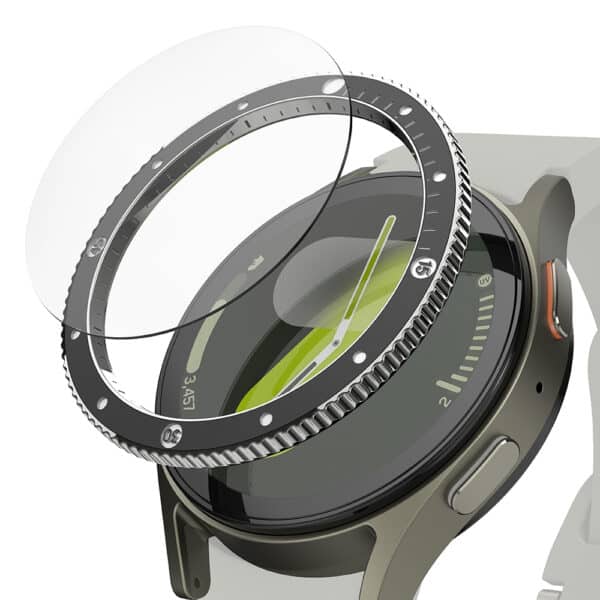 Ringke - Premium Bezel Styling - Προστατευτικό Οθόνης Προστατευτικό Οθόνης Samsung Galaxy Watch7 40mm - Μαύρο Pattern2 (CB-GW7-40-99)