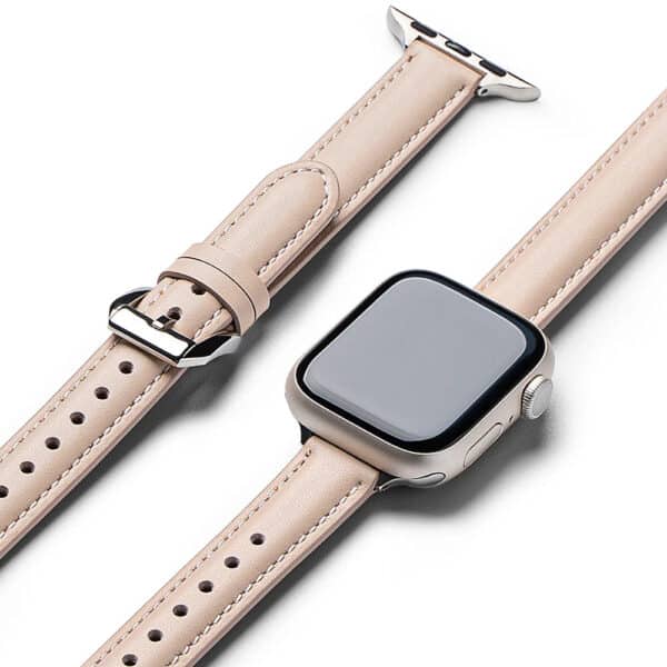 Ringke - Leather One Padded Slim - Apple Watch SE 40mm - Cozy Ροζ