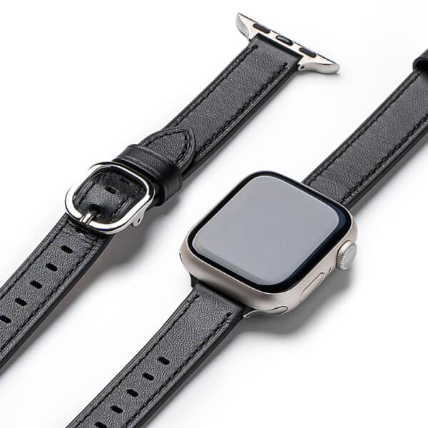 Ringke - Leather One Slim - Apple Watch SE 40mm - Μαύρο