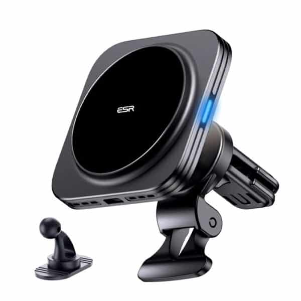 ESR - Car Holder with Wireless Charging Qi2 HaloLock (2B51801) - with CryoBoost, MagSafe Compatible, για Air Vent - Μαύρο