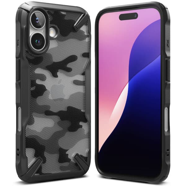 Ringke - Fusion X Design - iPhone 16 - Camo Μαύρο