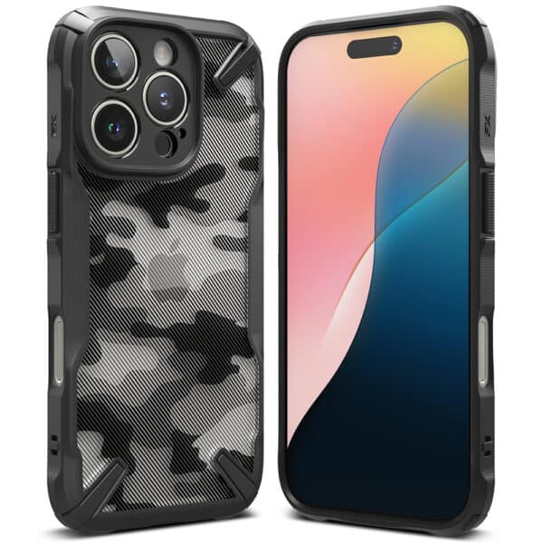 Ringke - Fusion X Design - iPhone 16 Pro Max - Camo Μαύρο