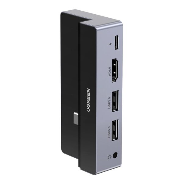Ugreen - Docking Station (70688) - Type-C to 2xUSB-A 3.0, HDMI, Jack, PD Converter for iPad Pro - Γκρί
