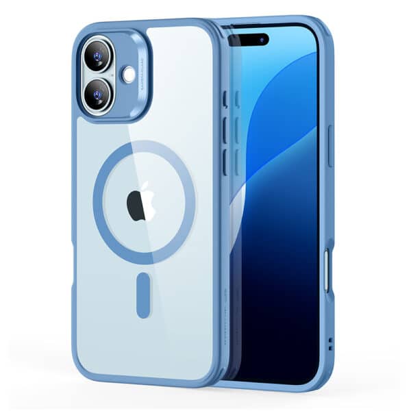 ESR - Classic Hybrid HaloLock - iPhone 16 - Clear Μπλε
