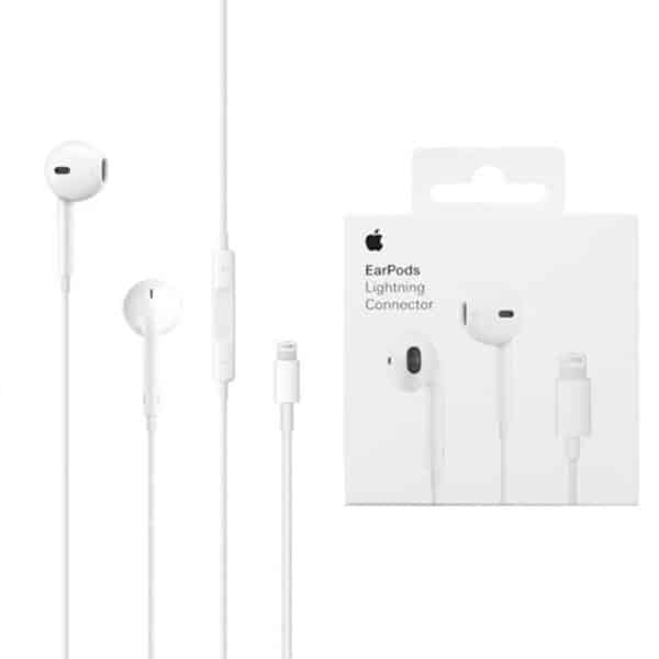Apple - Original Ενσύρματα Ακουστικά A1748 (MWTY3ZM/A) - Lightning, In-Ear, with Microphone, 1.2m - Λευκό (Blister Packing)