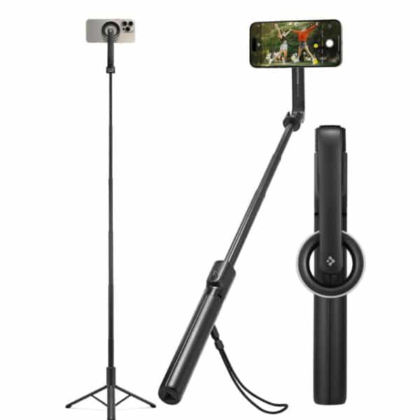 Spigen - Selfie Stick και Τρίποδο (S580W) - MagSafe Compatible, με Tripod, Stable, Bluetooth, για iOS και Android - Μαύρο