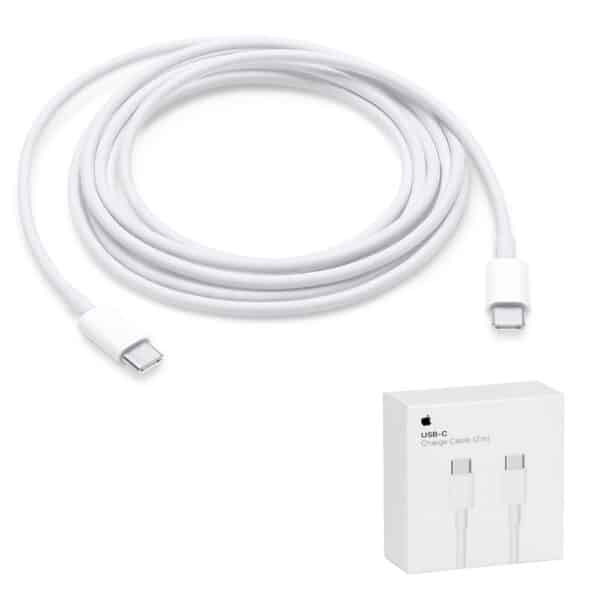 Apple - Original Data Cable A1739 (MLL82ZM/A) - Type-C to Type-C, 2m - Λευκό (Blister Packing)