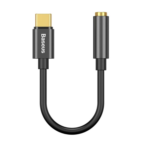 Baseus - Audio Cable Adapter L54 (CATL54-01) - Type-C to Jack 3.5mm, DAC Chip Converter - Μαύρο