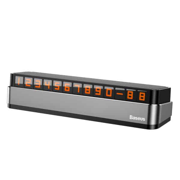 Baseus - Parking Number Moonlight Box Series (ACNUM-B0G) - for Dashboard - Γκρί