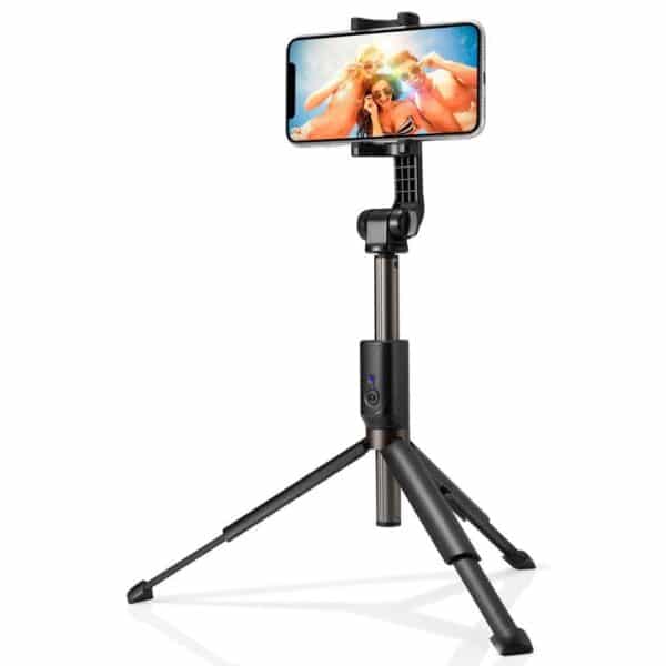 Spigen - Selfie Stick και Τρίποδο (S540W) - Stable Monopod & Tripod Mount με Bluetooth Remote Control, 90cm - Μαύρο