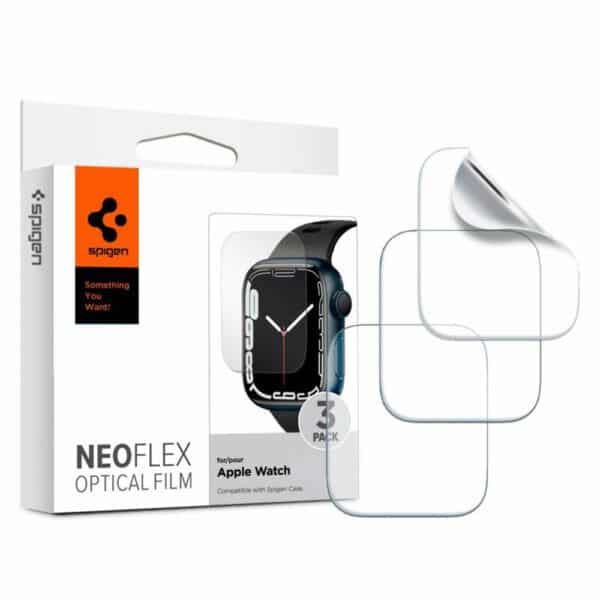 Spigen - Neo Flex (3 pack) - Προστατευτικό Οθόνης Apple Watch 4 / 5 / 6 / SE / SE 2 / 7 / 8 / 9 (40mm / 41mm) - Διάφανο