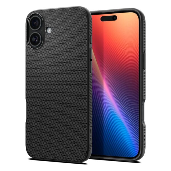 Spigen - Liquid Air - iPhone 16 Plus - Matte Μαύρο