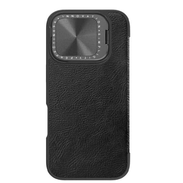 Nillkin - Qin Prop Leather Case - iPhone 16 Pro - Μαύρο