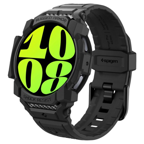 Spigen - Rugged Armor Pro Θήκη Σιλικόνης- Samsung Galaxy Watch7 44mm - Μαύρο