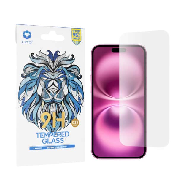 Lito - 2.5D Classic Glass - iPhone 16 Plus - Διάφανο